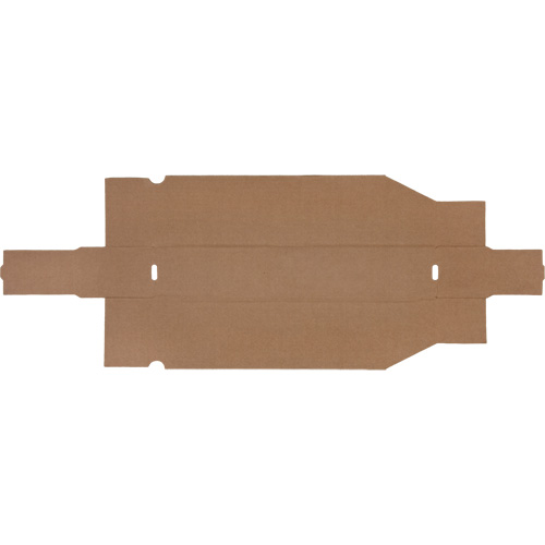 Boîtes profondes en carton ondul&eacute;, 1-7/8" la x 17-1/8" p x 4-1/2" h, Beige Cam Industrial