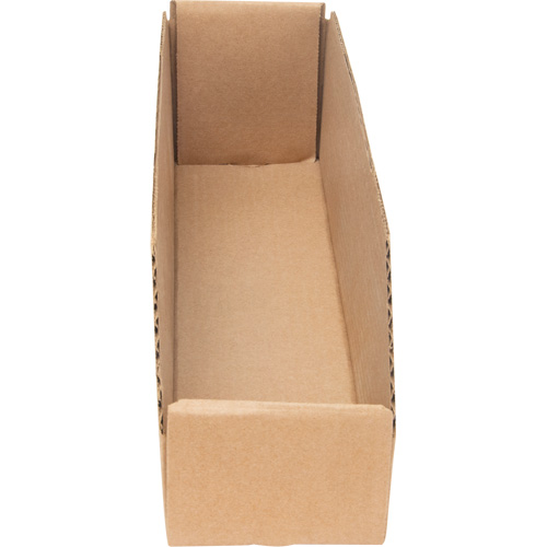 Boîtes profondes en carton ondul&eacute;, 3-3/4" la x 17-1/4" p x 4-1/2" h, Beige Cam Industrial