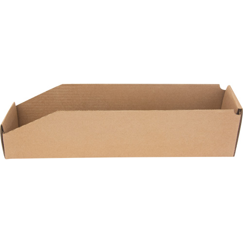 Boîtes profondes en carton ondul&eacute;, 3-3/4" la x 17-1/4" p x 4-1/2" h, Beige Cam Industrial