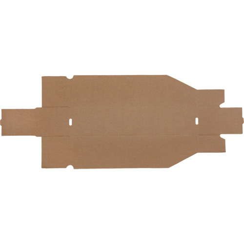 Boîtes profondes en carton ondul&eacute;, 3-3/4" la x 17-1/4" p x 4-1/2" h, Beige Cam Industrial