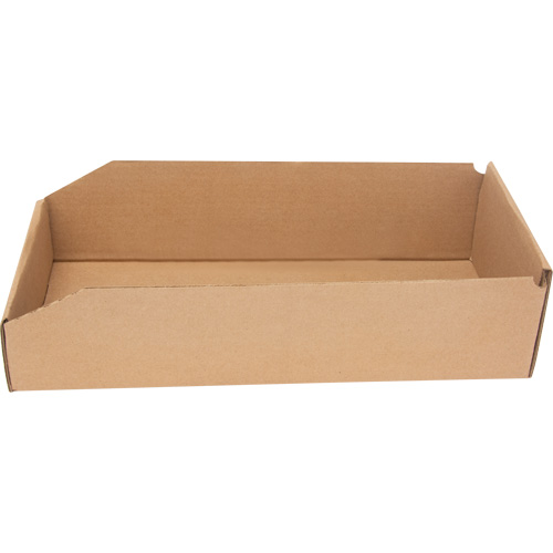 Boîtes profondes en carton ondul&eacute;, 7-3/4" la x 17-1/4" p x 4-1/2" h, Beige Cam Industrial