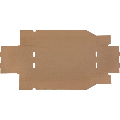 Boîtes profondes en carton ondul&eacute;, 7-3/4" la x 17-1/4" p x 4-1/2" h, Beige Cam Industrial