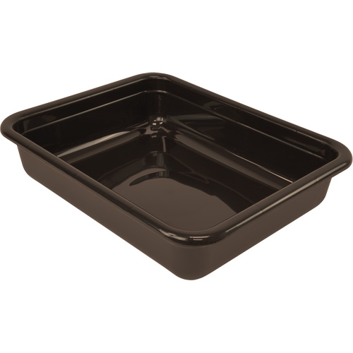 Bac d'entreposage tout usage &agrave; fond plat, 5" ha x 15" p x 20" lo, Plastique, Brun Cam Industrial