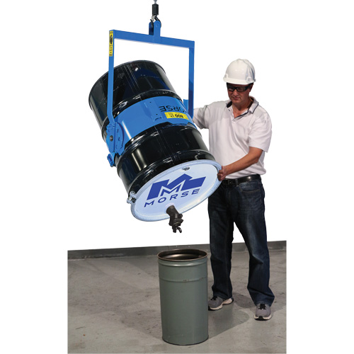 Manual Tilt Drum Lifter Kit, 55 US gal. (45 Imperial Gal.) Drum Size, 800 lbs./363 kg. Cap. Cam Industrial