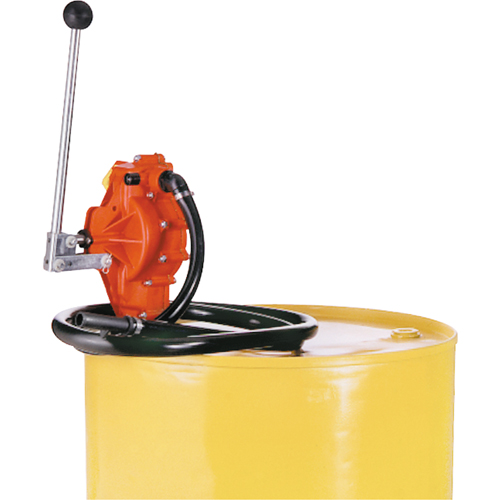 Transfer Pumps, Thermoplastic, 32 oz./Stroke, Fits 55 Gal./33 gal. Cam Industrial