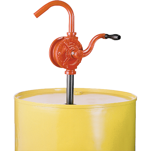 Rotary Drum Pump, Cast Iron, Fits 15-55 Gal., 7.5 Gallons/100 Revolutions Cam Industrial