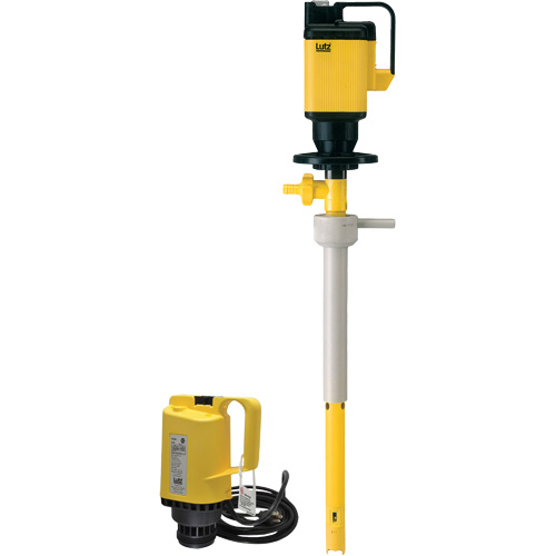Electric Drum Pumps, Polypropylene, 24 GPM Cam Industrial