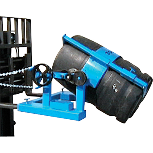 Leveur de baril pour chariot &eacute;l&eacute;vateur, Baril de 55 gal. US (45 gal. imp.), Capacit&eacute; 1500 lb/680 kg Cam Industrial