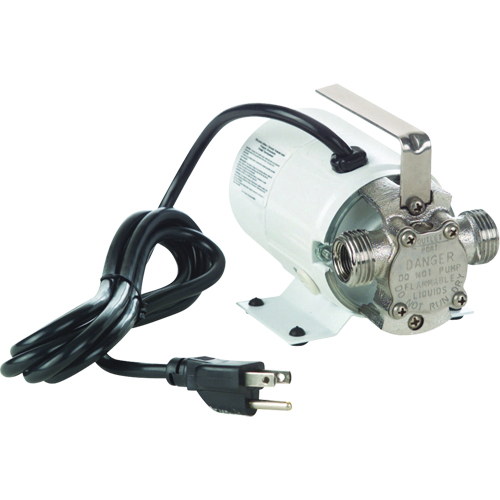Pompes de transfert &agrave; amorçage automatique, non submersibles en laiton plaque - Pompe seulement, 115 V, 360 gal./h, 1/10 CV Cam Industrial