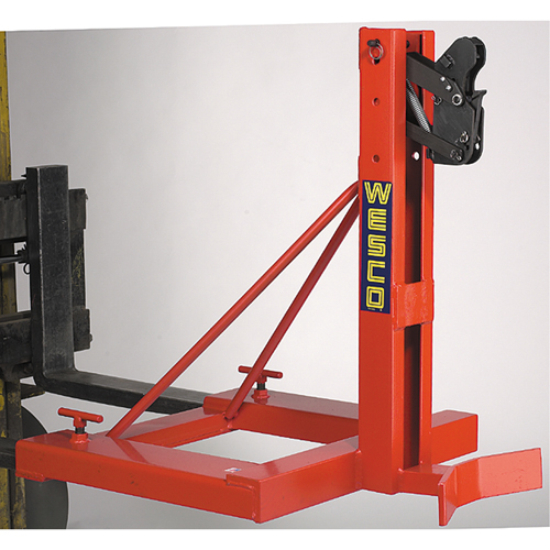 Gator Grip Forklift Attachment for Drum Handling, For 30 US Gal. (25 Imperial Gal.) / 50 US Gal. (41.6 Imperial Gal.) / 80 US Gal. (66.6 Imperial Gal.) Cam Industrial