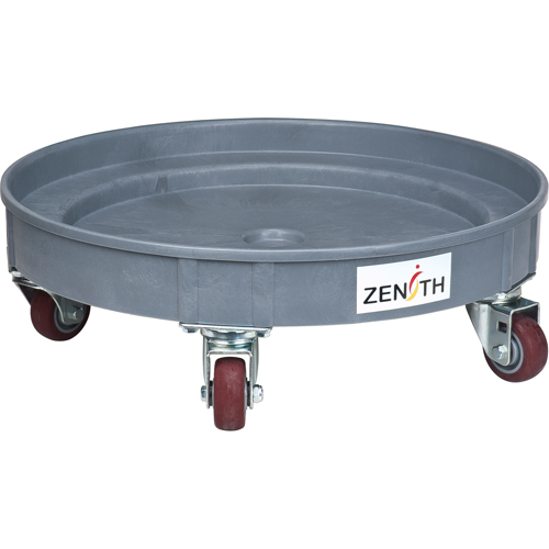 Socle roulant pour baril de confinement des fuites, 24,25" dia. X 7,625" h, Cap. de d&eacute;versement 1,5 gal. US Cam Industrial