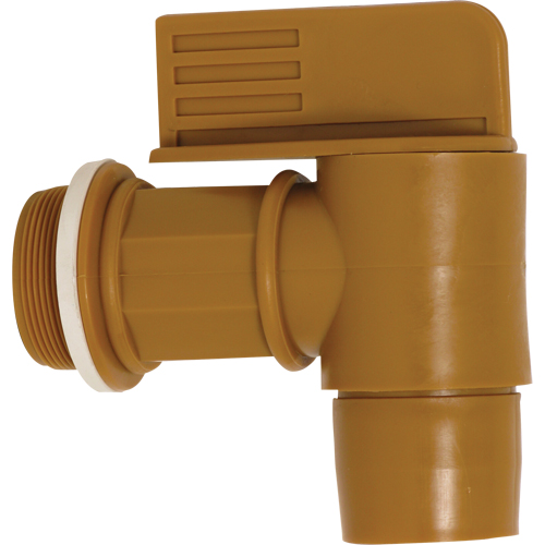 2" NPT Polyethylene Drum Faucet, Polyethylene, 2" NPT Cam Industrial
