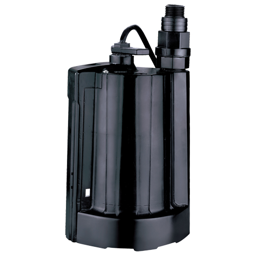 Automatic Submersible Utility Pump, 1/3 HP, 2160 GPH, 115 V, 4 A Cam Industrial