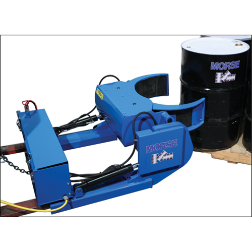 Grip+Go Power-Grip Fork Mount Drum Handler, 15 - 55 US Gal. (12.5 - 45 Imperial Gal.) Drum Size, 1500 lbs./680 kg Cap. Cam Industrial