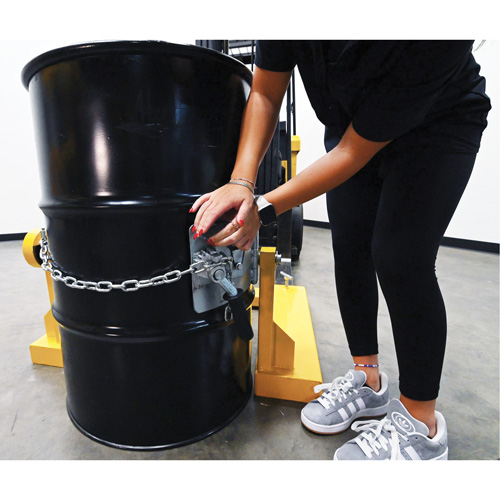 Fork Mounted Drum Carrier, For 55 US Gal. (45.8 Imperial Gal.) Cam Industrial