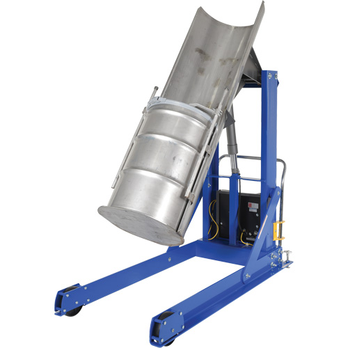 Tombereau hydraulique portatif pour baril, Pour 30 - 55 gal. US (25 - 45,8 gal. imp.) Cam Industrial