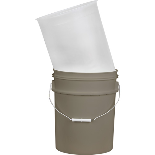 Doublure pour seau en plastique, 11-1/4" dia. x 14" h, 5 gal. US (4,16 gal. imp.) capacit&eacute; Cam Industrial
