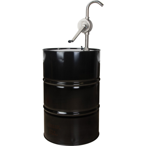 Pompe rotative pour baril, Acier inoxydable, Pour capacit&eacute; 55 gal., 12 oz/course Cam Industrial