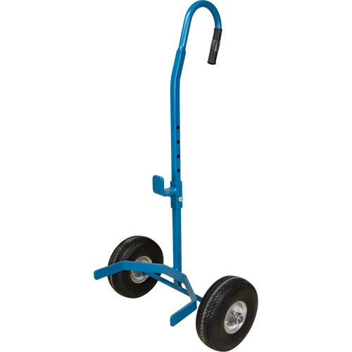 Cylinder Cart, Flat-Free Wheels, 15-1/2" W x 14-1/4" L Base, 600 lbs. Cam Industrial