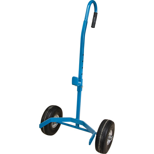 Cylinder Cart, Flat-Free Wheels, 15-1/2" W x 14-1/4" L Base, 600 lbs. Cam Industrial