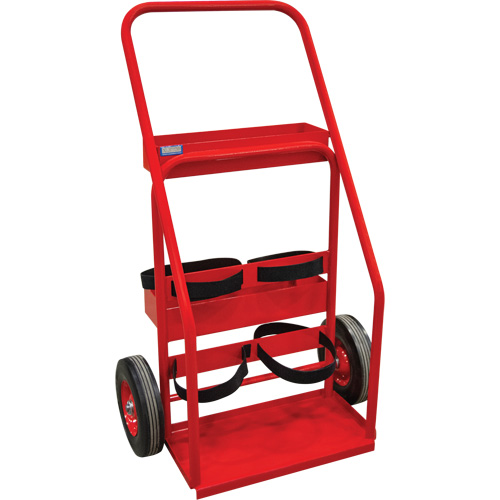 Hot Works Fire Prevention Cart, Semi-Pneumatic Wheels, 17.75" W x 8.9" L Base, 100 lbs. Cam Industrial
