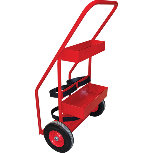 Hot Works Fire Prevention Cart, Semi-Pneumatic Wheels, 17.75" W x 8.9" L Base, 100 lbs. Cam Industrial