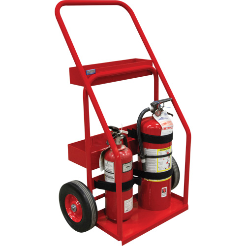 Hot Works Fire Prevention Cart, Semi-Pneumatic Wheels, 17.75" W x 8.9" L Base, 100 lbs. Cam Industrial