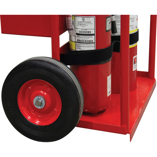 Hot Works Fire Prevention Cart, Semi-Pneumatic Wheels, 17.75" W x 8.9" L Base, 100 lbs. Cam Industrial