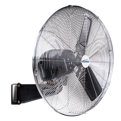 Non-Oscillating Wall Fan, Industrial, 2 Speed, 30" Diameter Cam Industrial