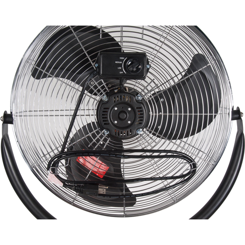 High-Velocity Pedestal Fan, Commercial, 3 Speed, 20" Diameter Cam Industrial
