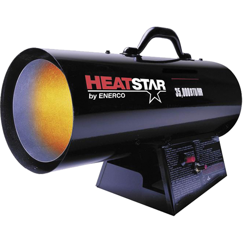 Contractor Series Forced Air Heater, Fan, Propane, 35000 BTU/H Cam Industrial