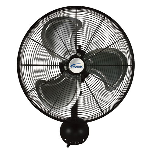 High-Velocity Oscillating Wall Fan, Industrial, 3 Speed, 20" Diameter Cam Industrial