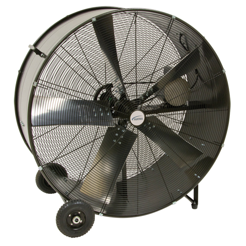 Heavy-Duty Fixed Belt Drive Drum Fan, Industrial, 2 Speed, 42" Diameter Cam Industrial
