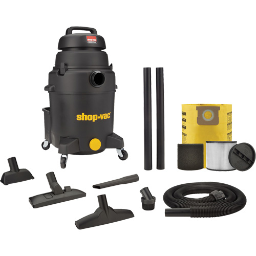Aspirateur pour atelier, Secs-humides, 6 CV, 10 gal. US (37,9 litres) Cam Industrial