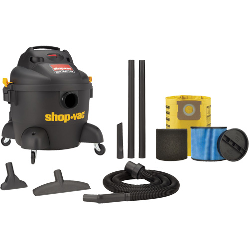 Contractor Series Shop Vacuum, Wet-Dry, 3.5 HP, 6 US Gal. (22.7 Litres) Cam Industrial