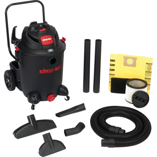 SVX2 Utility Shop Vacuum with Cart, Wet-Dry, 6.5 HP, 14 US Gal. (53 Litres) Cam Industrial