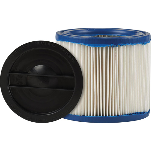 Petit filtre pour aspirateur pour d&eacute;bris secs/humides CleanStream Gore, Cartouche/Hepa, Pour 1 - 6 gal. US Cam Industrial