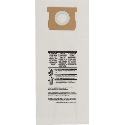 Sacs en papier de type O pour aspirateur mural/Bulldog, 5 gal. US Cam Industrial