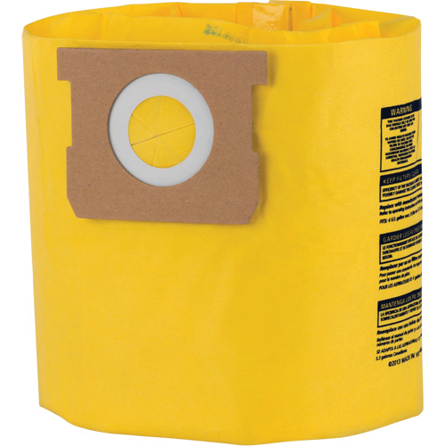 Sacs filtrants jetables &agrave; haute efficacit&eacute; de type D, 4 gal. US Cam Industrial