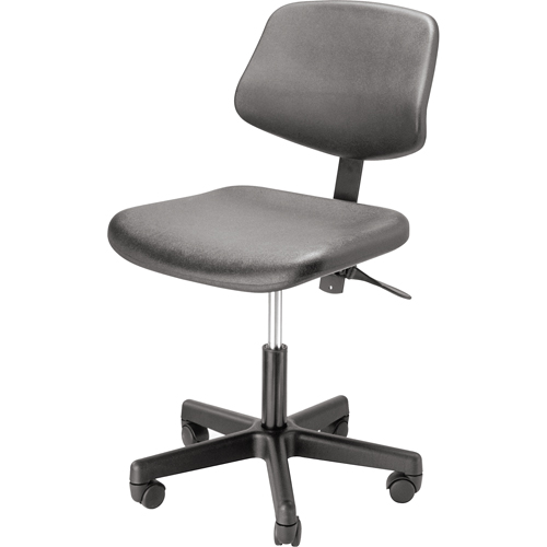 Ergonomic Seating, Polyurethane, Black, 250 lbs. Capacity Cam Industrial