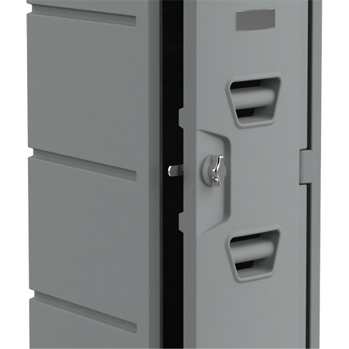 Locker, 12" x 15" x 36", Grey, Assembled Cam Industrial