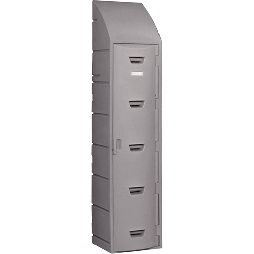 Locker, 15" x 18" x 73", Grey, Assembled Cam Industrial