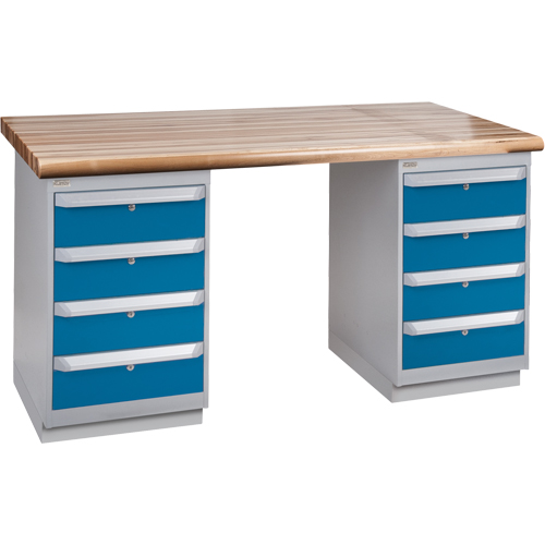 Heavy-Duty Workbench, Dual Drawers, 1500 lbs. Cap., 72" W x 36" D, 34" H Cam Industrial