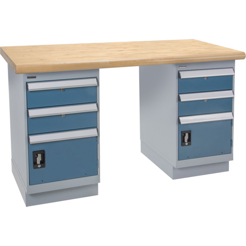 Heavy-Duty Workbench, Dual Drawers, 1500 lbs. Cap., 72" W x 36" D, 34" H Cam Industrial