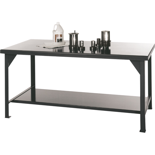 Shop Tables, Steel Surface, 48" W x 30" D x 34" H Cam Industrial