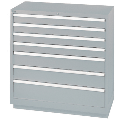 Armoires de rangement avec tiroirs, 7 tiroirs, 40-1/4" la x 22-1/2" p x 41-3/4" h, Gris Cam Industrial