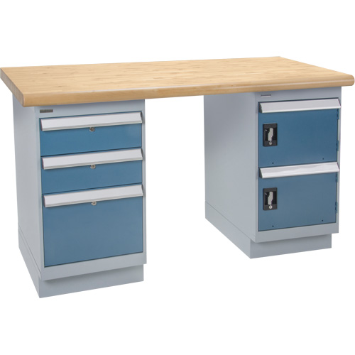 &eacute;tabli, Porte & tiroirs, Cap 2500 lb, 60" la x 36" p, 34" h Cam Industrial