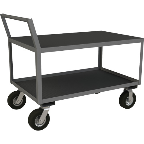 Low Profile Instrument Cart, 2 Tiers, 24-1/4" W x 51" D x 40-15/16" H, 1200 lbs. Cap. Cam Industrial