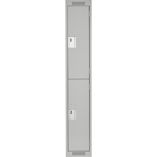 Casiers Clean Line, 2 niveaux, 12" x 18" x 72", Acier, Gris, Rivet (assembl&eacute;) Cam Industrial