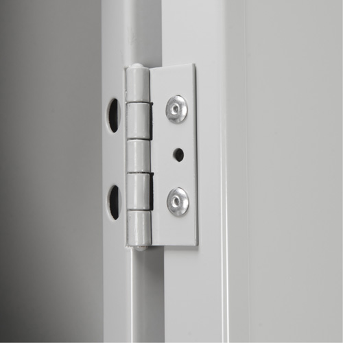 Clean Line Lockerette, 6 -tier, Bank of 4, 48" x 18" x 82", Steel, Charcoal, Rivet (Assembled) Cam Industrial